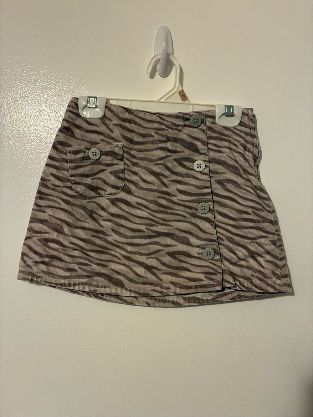 Gymboree Brown and Cream Zebra-Print Mini Skirt